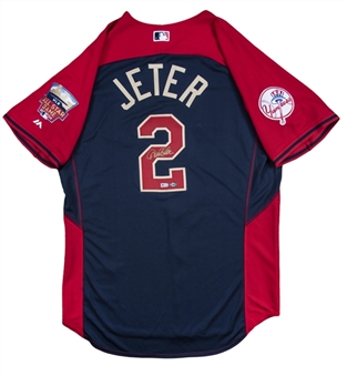 Derek Jeter Signed 2014 American League All-Star Game Batting Practice Jersey (MLB Authenticated & Steiner)